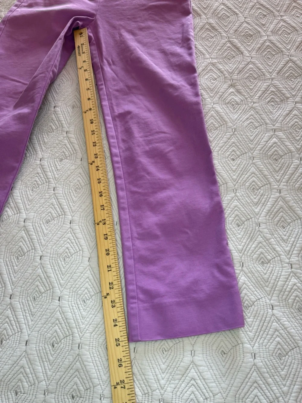 Boden Richmond Lavender Purple Lilac Ankle Pants Women's 6R Slim Tailored - Picture 13 of 16
